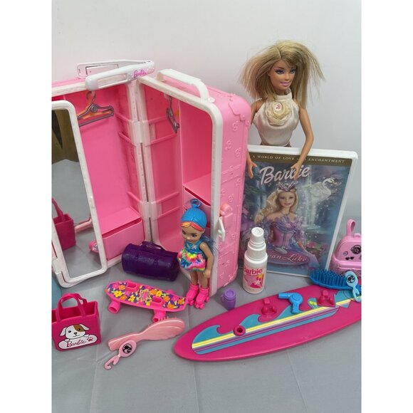 Barbie Doll Set With Accessories & DVD Bundle - Picture 3 of 4